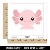 Peeking Cute Axolotl Waterproof Vinyl Phone Tablet Laptop Water Bottle Car Window Bumper Decal Sticker Set - 5 Pack