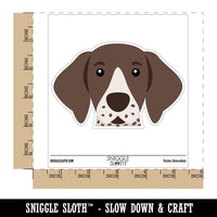 Peeking German Shorthaired Pointer Dog Waterproof Vinyl Phone Tablet Laptop Water Bottle Car Window Bumper Decal Sticker Set - 5 Pack
