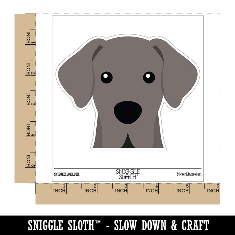 Peeking Great Dane Dog Waterproof Vinyl Phone Tablet Laptop Water Bottle Car Window Bumper Decal Sticker Set - 5 Pack
