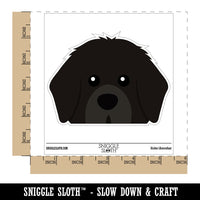 Peeking Newfoundland Newfie Dog Waterproof Vinyl Phone Tablet Laptop Water Bottle Car Window Bumper Decal Sticker Set - 5 Pack