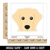 Peeking Yellow Labrador Retiever Dog Waterproof Vinyl Phone Tablet Laptop Water Bottle Car Window Bumper Decal Sticker Set - 5 Pack