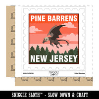 Pine Barrens New Jersey Devil Cryptid Monster Destination Waterproof Vinyl Phone Tablet Laptop Water Bottle Car Window Bumper Decal Sticker Set - 5 Pack