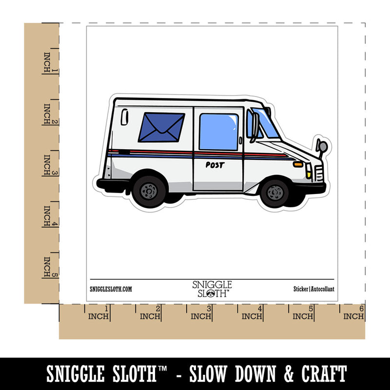 Postal Mail Truck Vehicle Letter Waterproof Vinyl Phone Tablet Laptop Water Bottle Car Window Bumper Decal Sticker Set - 5 Pack