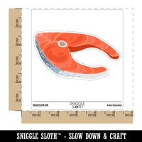 Raw Fish Salmon Steak Food Waterproof Vinyl Phone Tablet Laptop Water Bottle Car Window Bumper Decal Sticker Set - 5 Pack