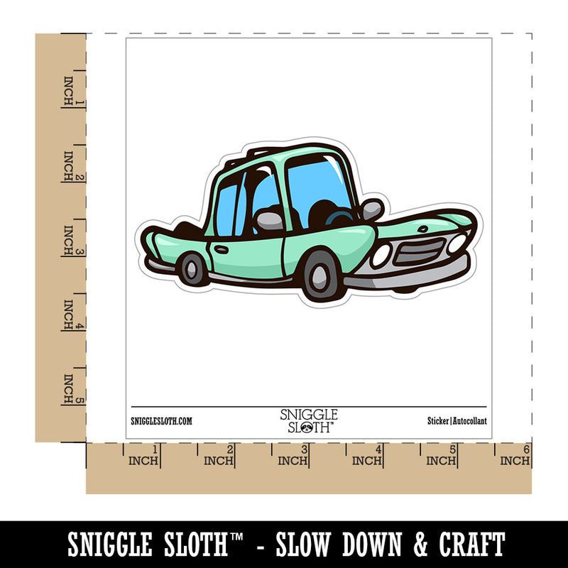 Retro Car Old Fashioned Cartoon Vintage Waterproof Vinyl Phone Tablet Laptop Water Bottle Car Window Bumper Decal Sticker Set - 5 Pack