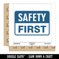 Safety First Professional Job Sign Waterproof Vinyl Phone Tablet Laptop Water Bottle Car Window Bumper Decal Sticker Set - 5 Pack