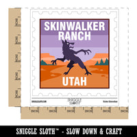 Skinwalker Ranch Utah Cryptid Destination Monster Waterproof Vinyl Phone Tablet Laptop Water Bottle Car Window Bumper Decal Sticker Set - 5 Pack