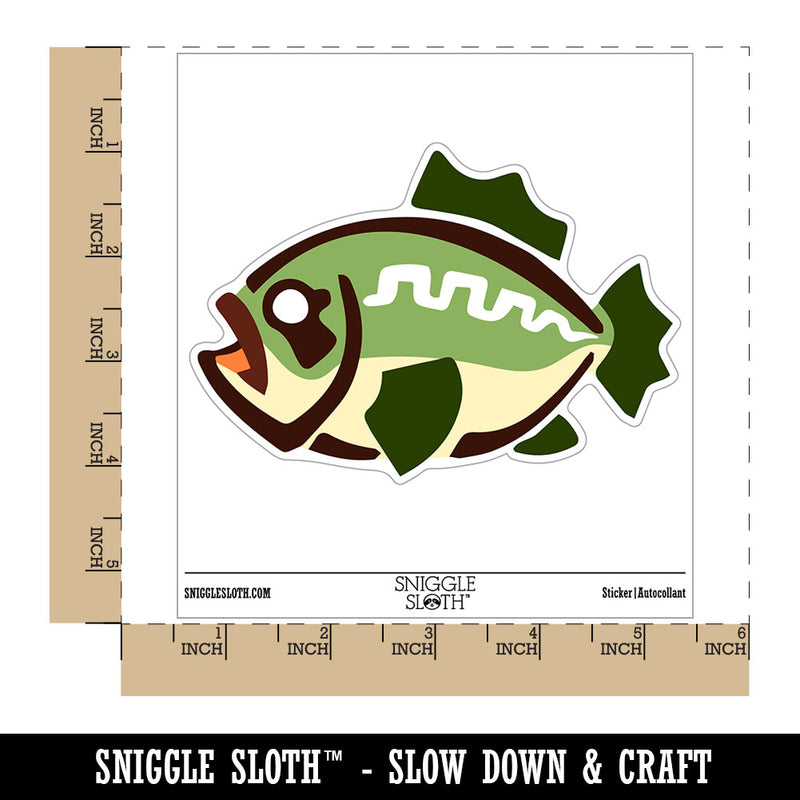 Southwestern Style Tribal Bass Fish Waterproof Vinyl Phone Tablet Laptop Water Bottle Car Window Bumper Decal Sticker Set - 5 Pack