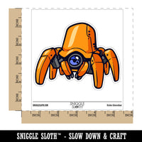 Spider Crab Robot Drone Sci Fi Waterproof Vinyl Phone Tablet Laptop Water Bottle Car Window Bumper Decal Sticker Set - 5 Pack
