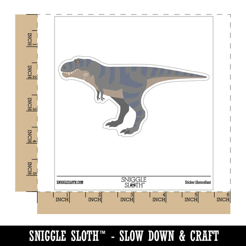T-Rex Tyrannosaurus Rex Dinosaur Standing Waterproof Vinyl Phone Tablet Laptop Water Bottle Car Window Bumper Decal Sticker Set - 5 Pack