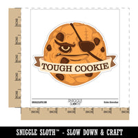 Tough Cookie Many Chocolate Chip Cookie Waterproof Vinyl Phone Tablet Laptop Water Bottle Car Window Bumper Decal Sticker Set - 5 Pack