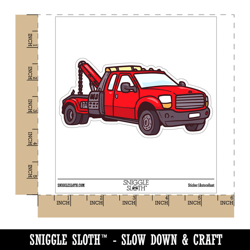 Tow Truck Recovery Impound Towing Vehicle Wrecker Waterproof Vinyl Phone Tablet Laptop Water Bottle Car Window Bumper Decal Sticker Set - 5 Pack