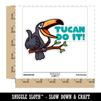 Tucan Do It Encouraging Bird Waterproof Vinyl Phone Tablet Laptop Water Bottle Car Window Bumper Decal Sticker Set - 5 Pack