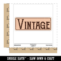 Vintage Old Fashioned Label Waterproof Vinyl Phone Tablet Laptop Water Bottle Car Window Bumper Decal Sticker Set - 5 Pack