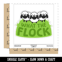 What the Flock Sheep Waterproof Vinyl Phone Tablet Laptop Water Bottle Car Window Bumper Decal Sticker Set - 5 Pack