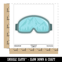 Winter Ski Goggles Waterproof Vinyl Phone Tablet Laptop Water Bottle Car Window Bumper Decal Sticker Set - 5 Pack