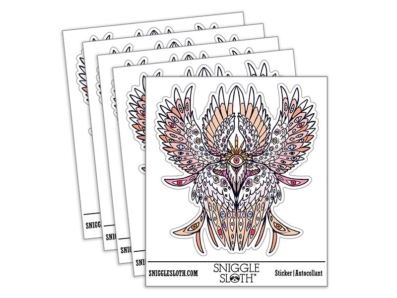 Water Bottle Sticker Set Seraphim Celestial Biblically Accurate Angel Cute Waterproof Vinyl Stickers Pack Decal, Skateboard, Laptop, Car, Window, Bumper - 5 Pack