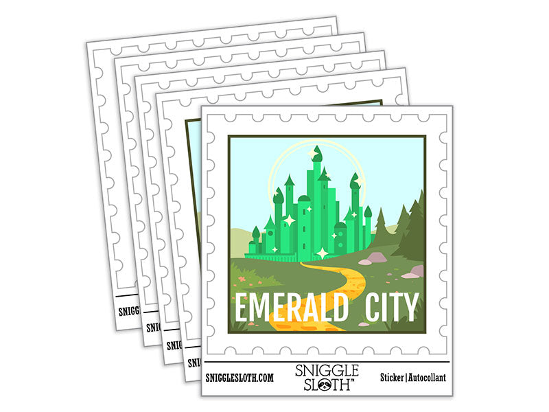 Emerald City Wonderful Wizard of Oz Destination Waterproof Vinyl Phone Tablet Laptop Water Bottle Car Window Bumper Decal Sticker Set - 5 Pack