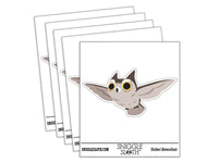 Focused Horned Owl Flying Bird Waterproof Vinyl Phone Tablet Laptop Water Bottle Car Window Bumper Decal Sticker Set - 5 Pack