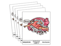 God Boop Poke Funny Michelangelo Painting Pointing Waterproof Vinyl Phone Tablet Laptop Water Bottle Car Window Bumper Decal Sticker Set - 5 Pack