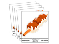 Mitarashi Dango Japanese Rice Dumpling Snack Waterproof Vinyl Phone Tablet Laptop Water Bottle Car Window Bumper Decal Sticker Set - 5 Pack