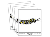 Monarch Caterpillar Butterfly Bug Waterproof Vinyl Phone Tablet Laptop Water Bottle Car Window Bumper Decal Sticker Set - 5 Pack