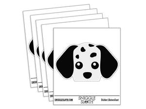 Peeking Dalmation Dog Waterproof Vinyl Phone Tablet Laptop Water Bottle Car Window Bumper Decal Sticker Set - 5 Pack
