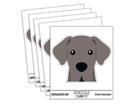 Peeking Great Dane Dog Waterproof Vinyl Phone Tablet Laptop Water Bottle Car Window Bumper Decal Sticker Set - 5 Pack