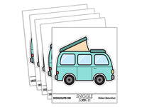 Pop Top Camper Van Waterproof Vinyl Phone Tablet Laptop Water Bottle Car Window Bumper Decal Sticker Set - 5 Pack