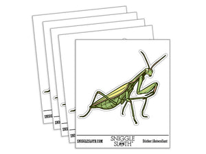 Realistic Praying Mantis Bug Insect Waterproof Vinyl Phone Tablet Laptop Water Bottle Car Window Bumper Decal Sticker Set - 5 Pack