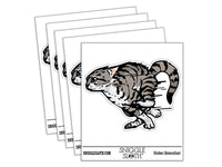 Realistic Running Kitten Cat Zoomies Sprinting Fast Waterproof Vinyl Phone Tablet Laptop Water Bottle Car Window Bumper Decal Sticker Set - 5 Pack