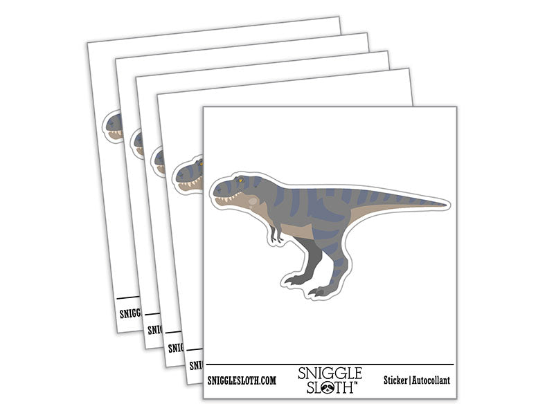T-Rex Tyrannosaurus Rex Dinosaur Standing Waterproof Vinyl Phone Tablet Laptop Water Bottle Car Window Bumper Decal Sticker Set - 5 Pack