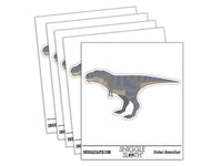 T-Rex Tyrannosaurus Rex Dinosaur Standing Waterproof Vinyl Phone Tablet Laptop Water Bottle Car Window Bumper Decal Sticker Set - 5 Pack