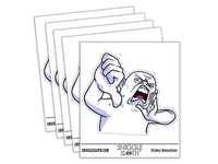 Thumbs Down Jeering Strongly Disagree Waterproof Vinyl Phone Tablet Laptop Water Bottle Car Window Bumper Decal Sticker Set - 5 Pack