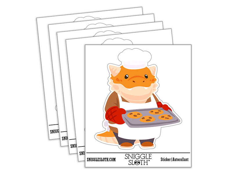 Adorable Dragon Baker with Cookies