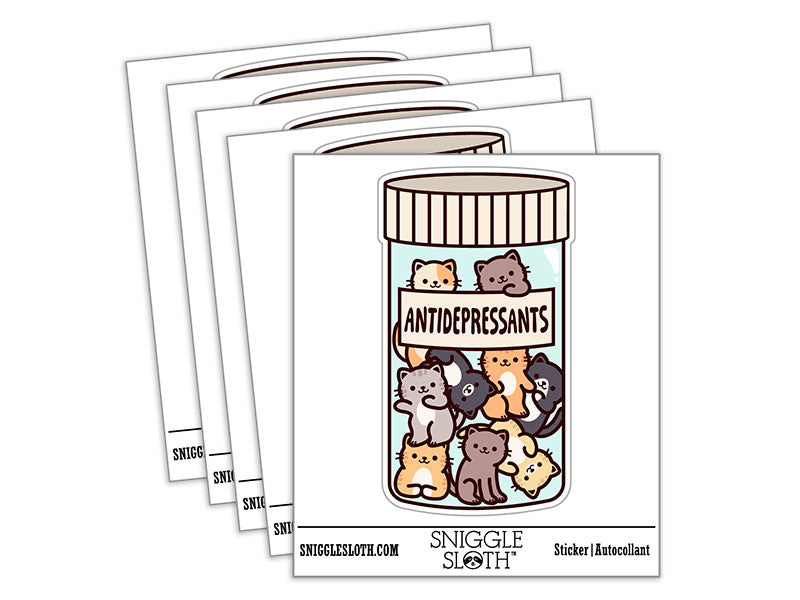 Antidepressants Cats in Pill Bottle