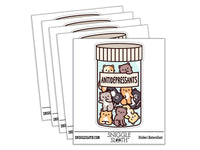 Antidepressants Cats in Pill Bottle