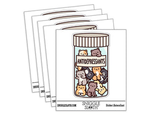 Antidepressants Cats in Pill Bottle