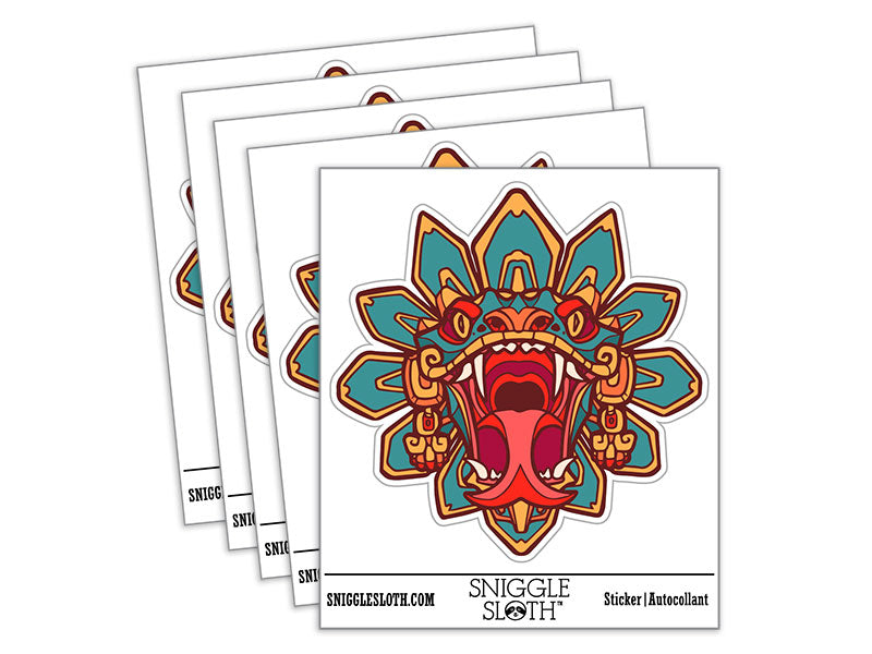 Aztec Quetzalcoatl Feathered Serpent Head