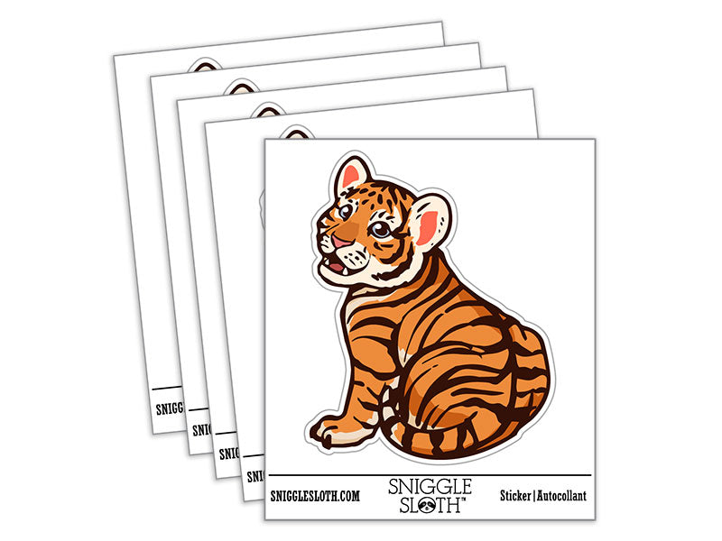 Baby Tiger Cub Realistic Wild Cat