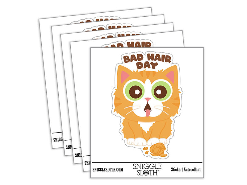 Bad Hair Day Cat Throwing Up