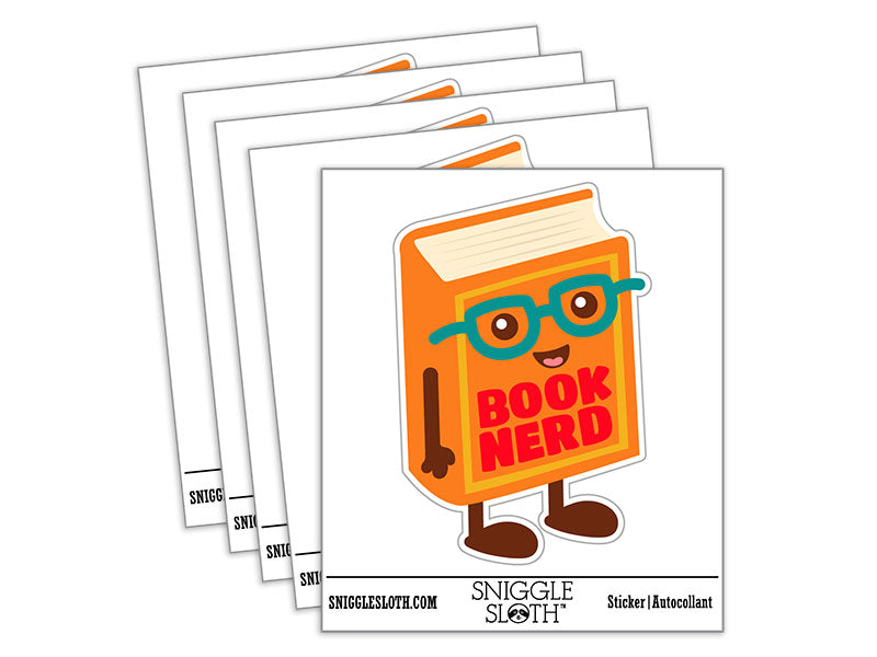 Book Nerd Book With Glasses