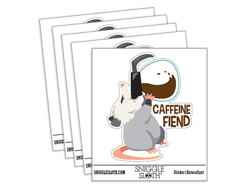 Caffeine Fiend Opossum Coffee Pot