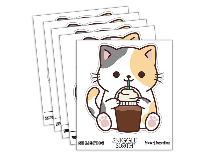 Cat Drinking Coffee