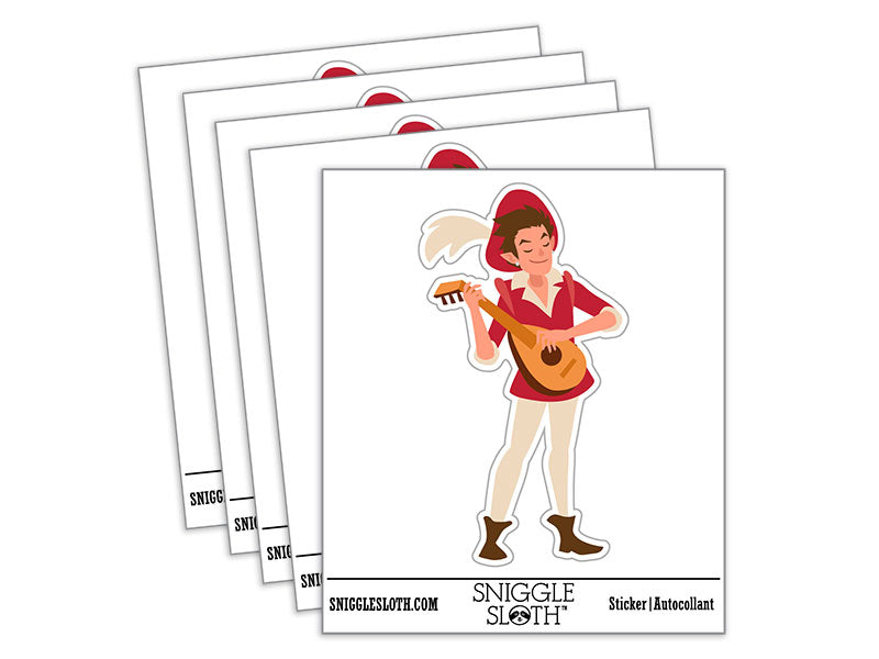 Charismatic Elf Bard with Lute Fantasy RPG