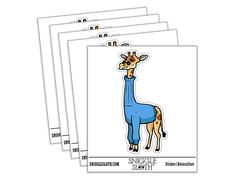 Cool Giraffe in Turtleneck Sweater
