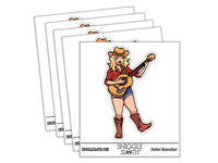 Country Western Signer Cowgirl with Guitar