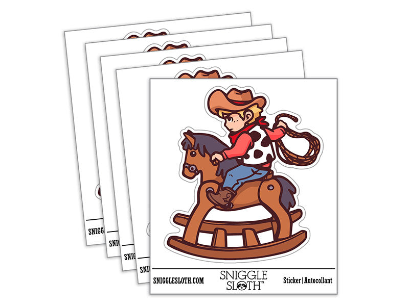 Cowboy Child on Rocking Horse
