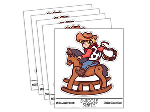 Cowboy Child on Rocking Horse