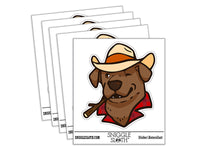 Cowboy Hat Chocolate Labrador Retriever Dog